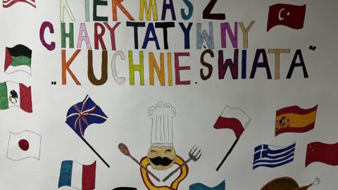 plakat - Kiermasz charytatywny "Kuchnie Świata"